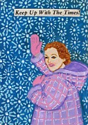 Keep Up With the Times Girl Painting by Jo Potocki