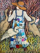 Keeper_of_the_rookery_1995_36x47 Mixed Media by Stuart Pendergraft White Keeper_of_the_rookery_1995_36x47 Mixed Media by Stuart Pendergraft White