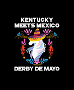 Kentucky Meets Mexico Derby De Mayo T Shirt