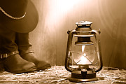 Kerosene Lamp - Sepia Photograph by American West Legend Kerosene Lamp - Sepia Photograph by American West Legend