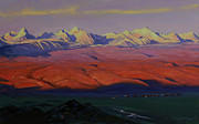 Kharkhiraa turgenii Mountains  Painting by Badamjunai Tumendemberel