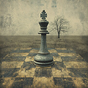 King on the Chess Board DAY 119 Digital Art by Yo Pedro