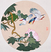 Kingfishers Painting by Sun Chuanzhe Kingfishers Painting by Sun Chuanzhe