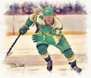 Kirill Kaprizov Goes WILD Painting by Steve Mitchell