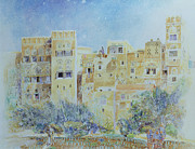 Kitchen Garden, Sana'a, North Yemen, 1975 Painting by James Reeve