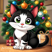 Kitty Cat #5 Digital Art by Steve Mitchell Kitty Cat #5 Digital Art by Steve Mitchell
