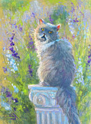 Kitty in the Sunshine Painting by Susan Jenkins