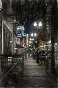 Knoxville Night Sketchy Photograph by Sharon Popek