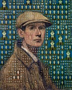 L S Lowry photomosaic portrait Digital Art by Christina Fairhead Art and Merch