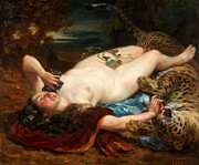 La Bacchante Painting by Leon Riesener