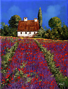La Casa Del Cipresso Painting by Guido Borelli