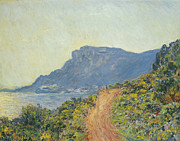 La Corniche near Monaco - Claude Monet Painting by Aesthetics Store La Corniche near Monaco - Claude Monet Painting by Aesthetics Store