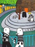 La fosse aux ours Painting by Dominique Lecomte