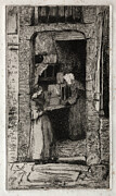 La Marchande de Moutarde 1858 Drawing by James McNeill Whistler