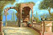 La Terrazza Sul Lago Painting by Guido Borelli La Terrazza Sul Lago Painting by Guido Borelli