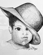 Lady Drawing by Angie ONeal