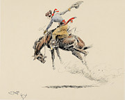 Lady Buckaroo Painting by Charles Marion Russell