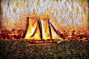 Lady Maryland Schooner Baltimore Harbor Canvas Ai Art by AI Digital