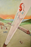 Lady of the Cannon Painting by John Reynolds