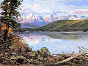Lake McDonald 1901 Painting by Charles Marion Russell