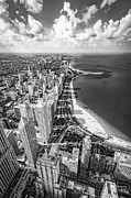 Lake Shore Drive - Black and White Photograph by Bob Kinnison