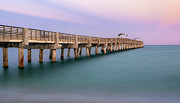 Lake Worth Pier at Sunset Photograph by Dave King