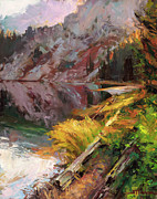 Last Light at Black Lake Painting by Steve Henderson