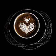 Latte Art Minimalism - Coffee Minimalist Art Painting by Lourry Legarde Latte Art Minimalism - Coffee Minimalist Art Painting by Lourry Legarde