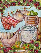 Laundry Day Painting by Follow Themoonart