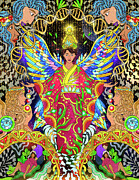 Laylah Angel of Conception and Birth Painting by Pablo Amaringo Inspired