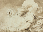 Le Baiser The Kiss Painting by Jean-Honore Fragonard