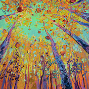 Leaf Fall Painting by Anastasia Trusova Leaf Fall Painting by Anastasia Trusova