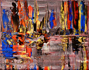 Leaving The City.  Painting by Emanuel Alvarez Valencia