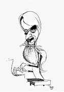 Leon Drawing by Michael Hopkins