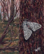 Leopard Moth in the Woods Painting by Angrulla MF Leopard Moth in the Woods Painting by Angrulla MF
