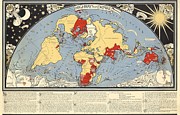 Leslie MacDonald Gill - Empire Marketing Board - Highways of Empire - 1927 Digital Art by Vintage Map Leslie MacDonald Gill - Empire Marketing Board - Highways of Empire - 1927 Digital Art by Vintage Map