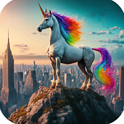 LGBT Unicorn v3 Digital Art by Robert Banach