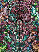 Lichen on a tree mirrored Photograph by Bruce Block