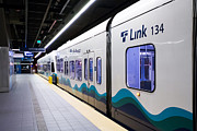Light Rail station at University of Washington in Seattle, WA Photograph by Gregobagel