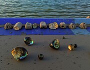 Light-Up Gems And Ocean Rocks Digital Art by Eris And AI Light-Up Gems And Ocean Rocks Digital Art by Eris And AI