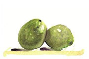 Limes on Table Painting by AList Art Gallery