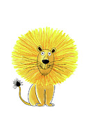 Lion  Drawing by Andrew Hitchen