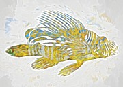 Lionfish Digital Art by Rebecca Herranen