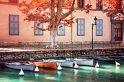 Little Boats on Canal du Vasse Annecy France  Photograph by Carol Japp