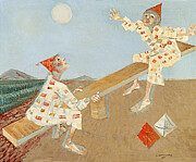 Little Clowns on Seesaw - Candido Portinari Digital Art by Samuel HUYNH