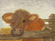 Little Cow Painting by Lisa Neuman Little Cow Painting by Lisa Neuman