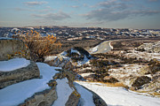 Little Missouri viewed from overlook at Theodore Roosevelt National Park - North Unit Photograph by Peter Herman