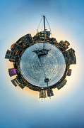 Little Planet Boston Harbor 2 Photograph by Lindsay Thomson
