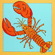 Lobster Painting by Mike Stanko