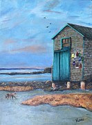 Lobster Shack Painting by Deborah Naves